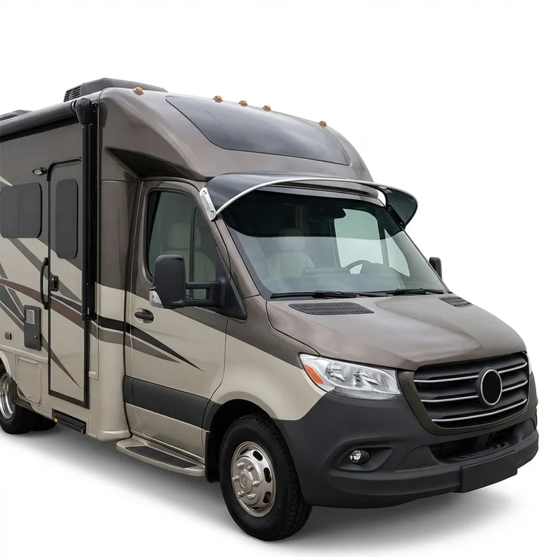 Tinted Acrylic Windscreen Sunvisor for Entegra Coach Qwest (2019 - 2022) - 1