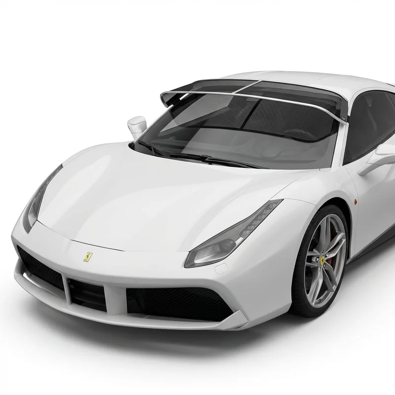 Premium Mesh Windscreen Sunvisor for Ferrari 488 GTB (2016 - 2019) - 1