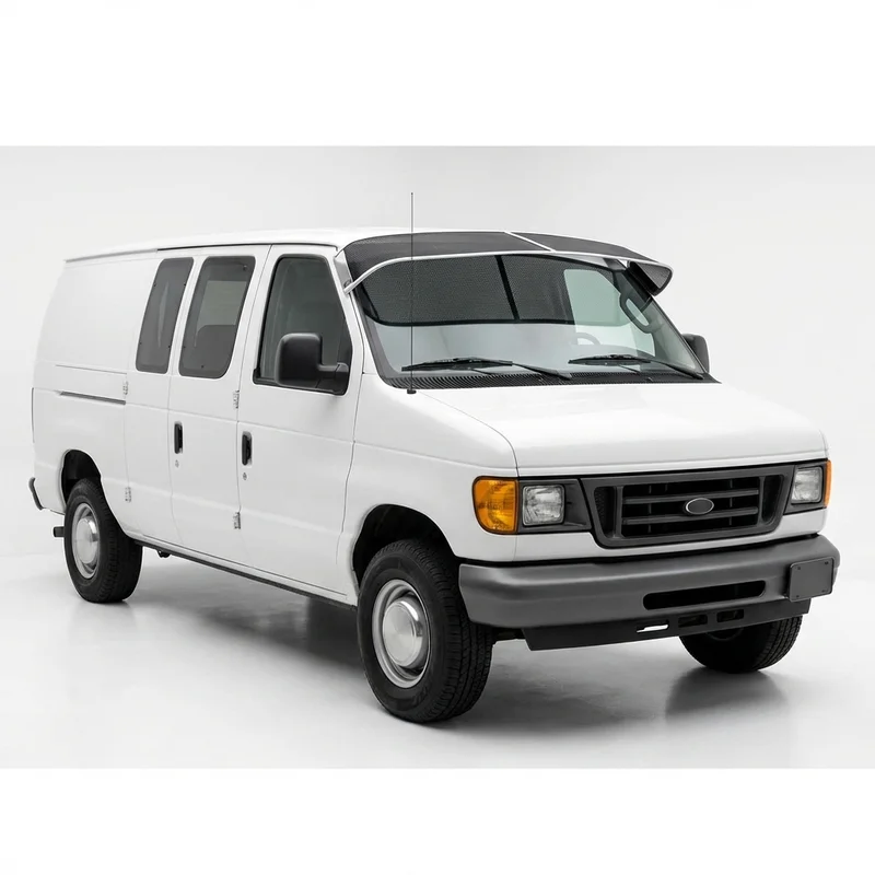 Premium Mesh Windscreen Sunvisor for Ford E-150 Econoline Club Wagon (1975 - 2002) - 1