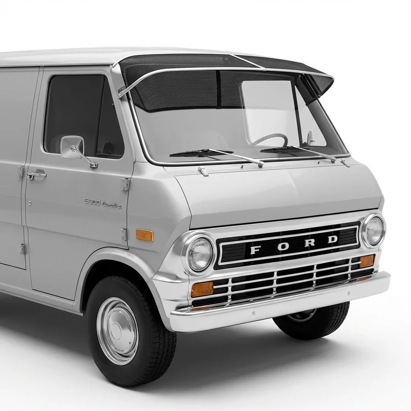 Premium Mesh Windscreen Sunvisor for Ford E-300 Econoline (1969 - 1974) - 1