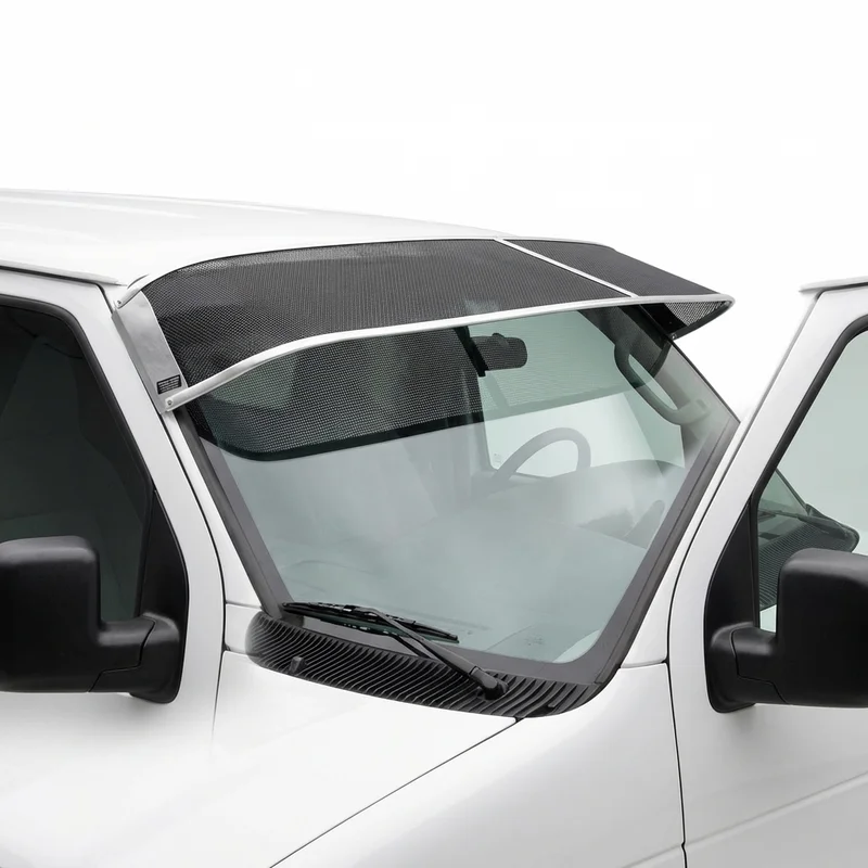 Premium Mesh Windscreen Sunvisor for Ford E-350 Econoline Club Wagon (1977 - 2002) - 1