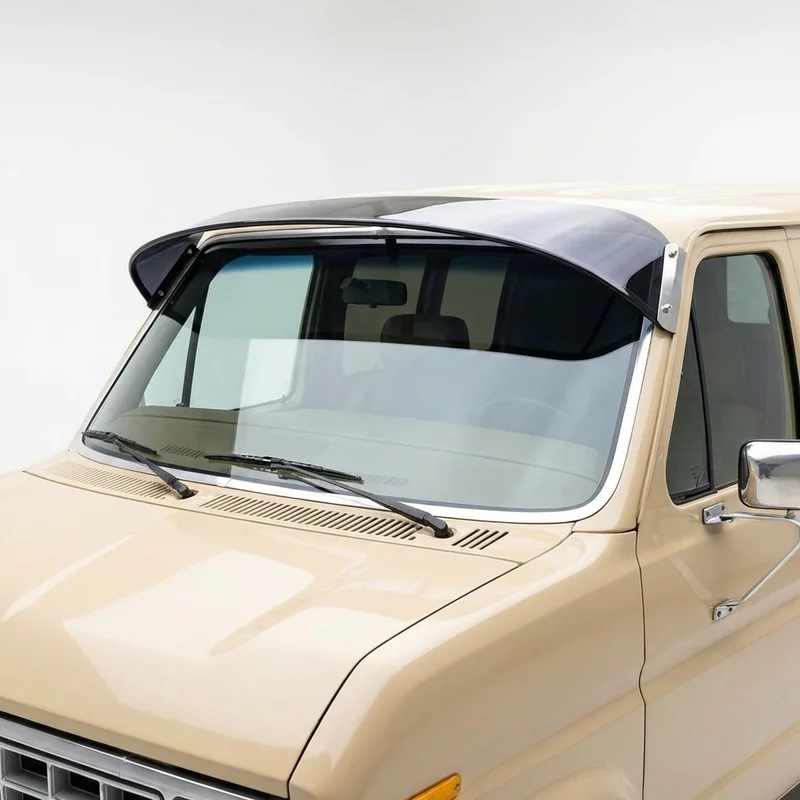 Tinted Acrylic Windscreen Sunvisor for Ford E-350 Econoline Club Wagon (1977 - 2002) - 1