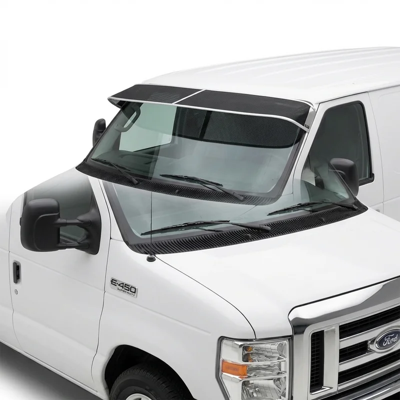 Premium Mesh Windscreen Sunvisor for Ford E-450 Super Duty (2003 - 2025) - 1