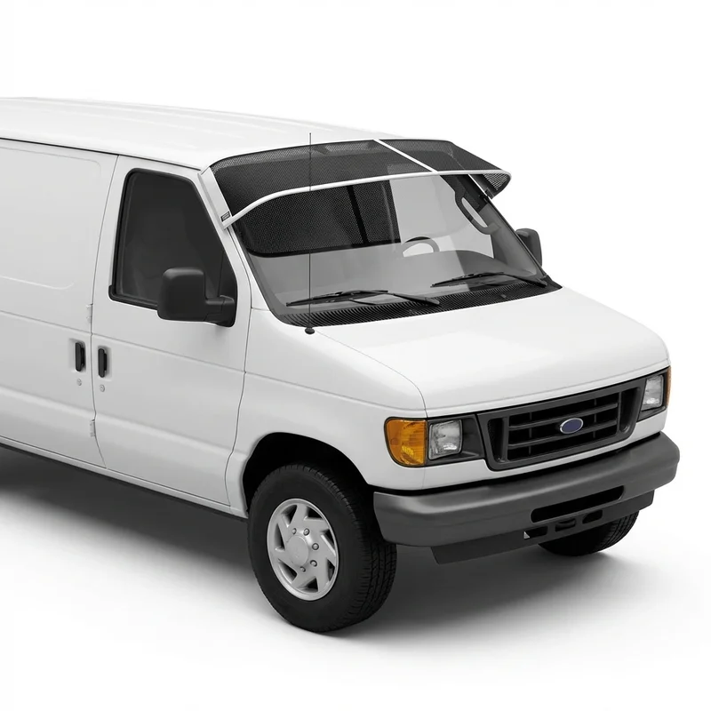 Premium Mesh Windscreen Sunvisor for Ford E-550 Econoline Super Duty (2002 - 2002) - 1