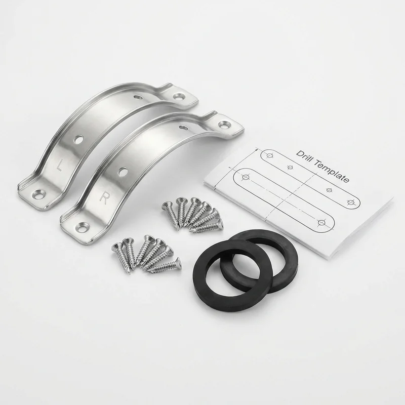 Stainless Steel Mounting Bracket Kit for Ford E-Transit (2022 - 2025) - 1