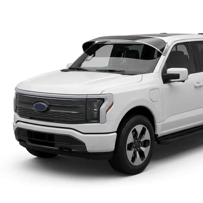 Tinted Acrylic Windscreen Sunvisor for Ford F-150 Lightning (2022 - 2025) - 1