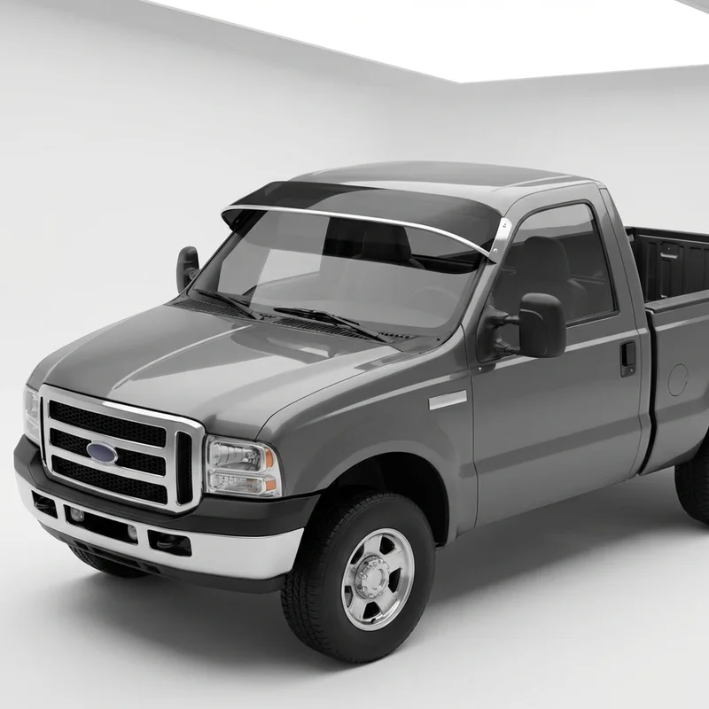 Tinted Acrylic Windscreen Sunvisor for Ford F-250 (1961 - 2009) - 1