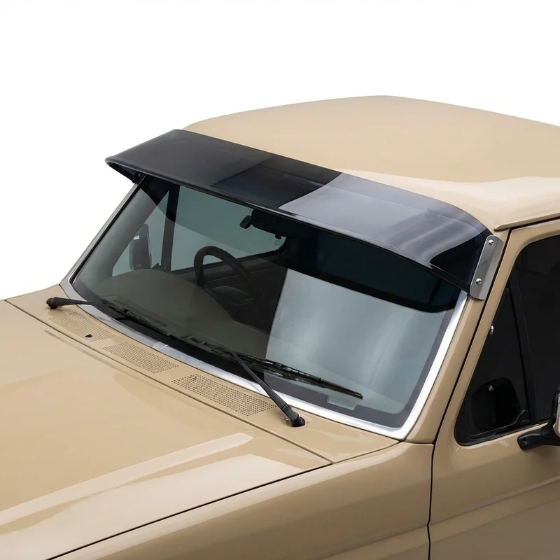 Tinted Acrylic Windscreen Sunvisor for Ford F-250 Super Duty (1999 - 2025) - 1