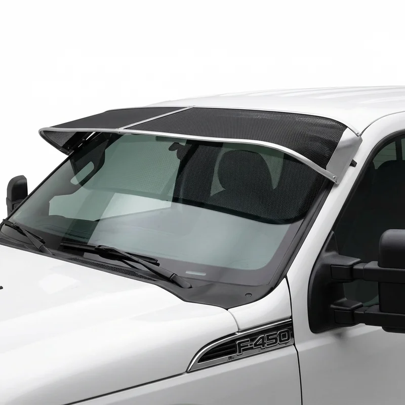Premium Mesh Windscreen Sunvisor for Ford F-450 Super Duty (1997 - 2025) - 1