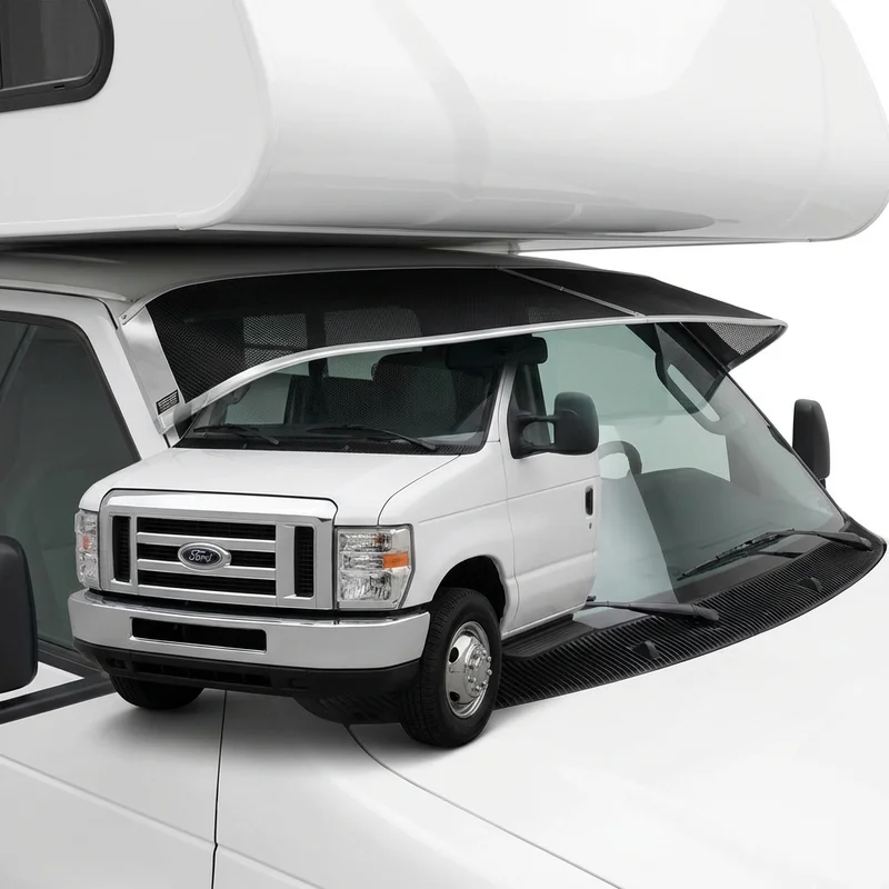 Premium Mesh Windscreen Sunvisor for Ford F-53 Motorhome Chassis (1988 - 2021) - 1