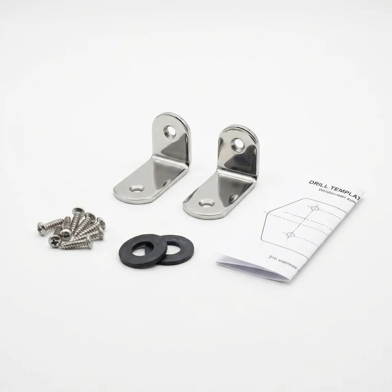 Stainless Steel Mounting Bracket Kit for Ford F-600 LPO (1990 - 1994) - 1