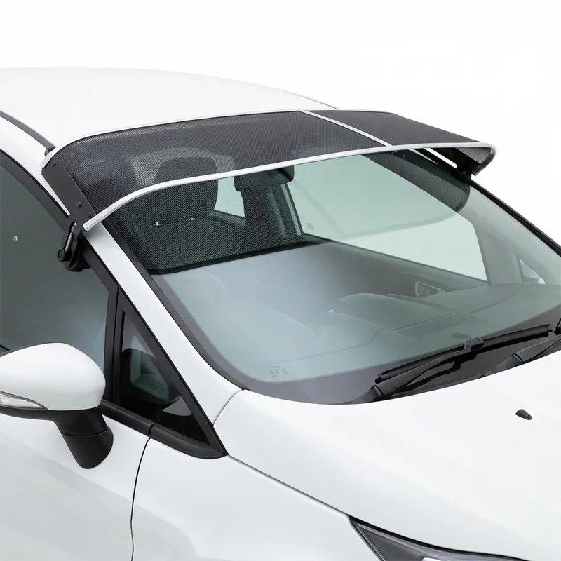Premium Mesh Windscreen Sunvisor for Ford Fiesta Ikon (2002 - 2015) - 1