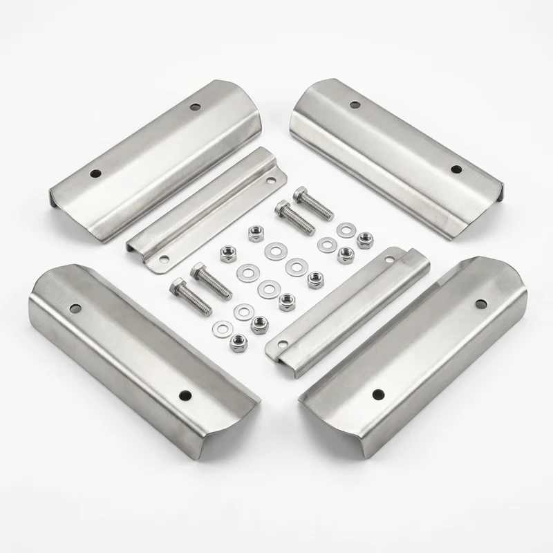 Stainless Steel Mounting Bracket Kit for Ford FT900 (1985 - 1998) - 1