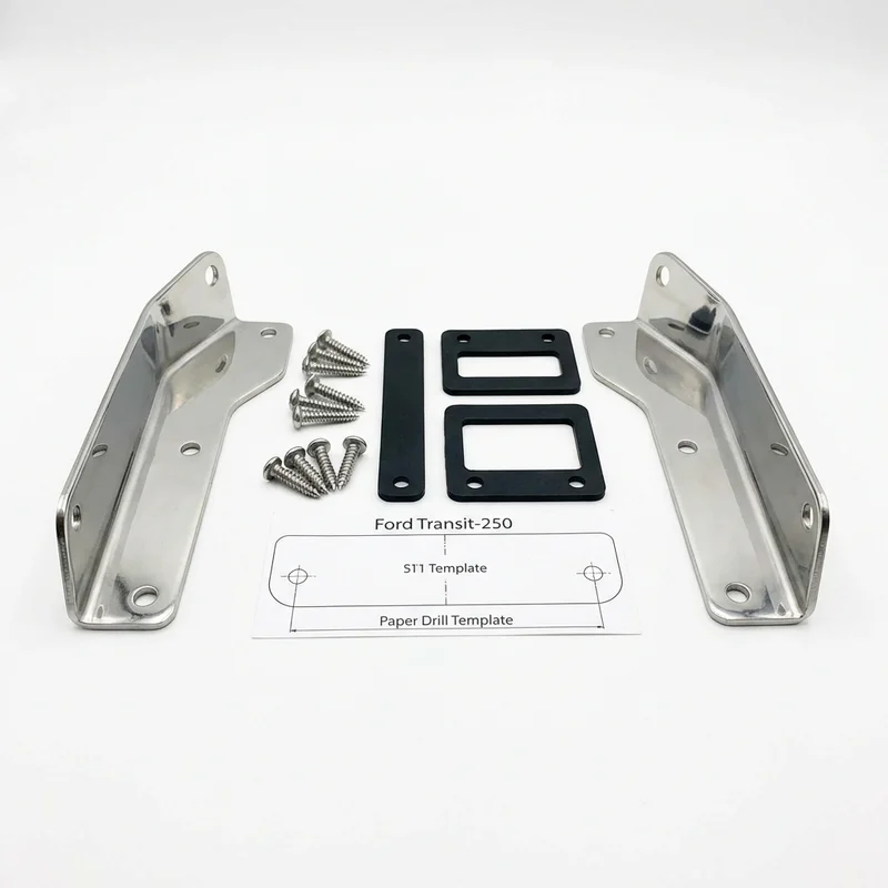 Stainless Steel Mounting Bracket Kit for Ford Transit-250 (2015 - 2025) - 1