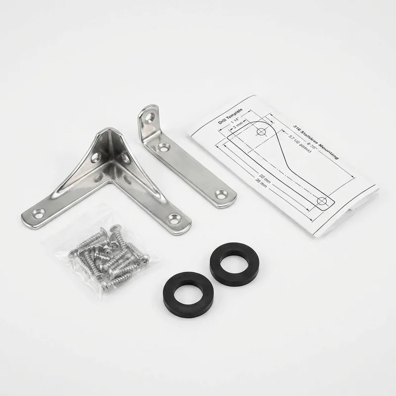 Stainless Steel Mounting Bracket Kit for Ford Transit-350 HD (2015 - 2025) - 1