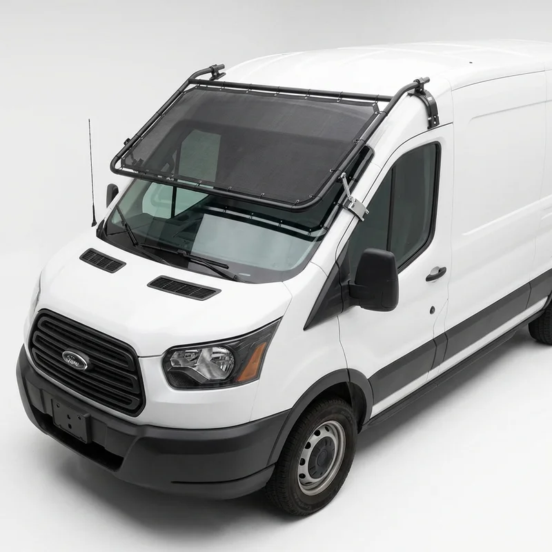 Premium Mesh Windscreen Sunvisor for Ford Transit-350 HD (2015 - 2025) - 1