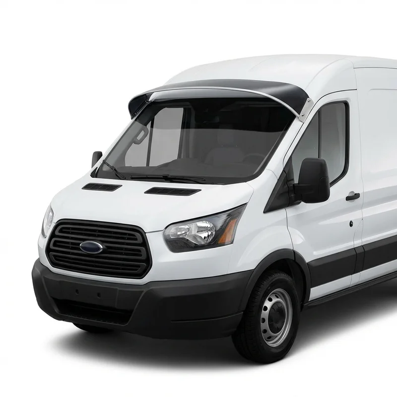 Tinted Acrylic Windscreen Sunvisor for Ford Transit-350 HD (2015 - 2025) - 1