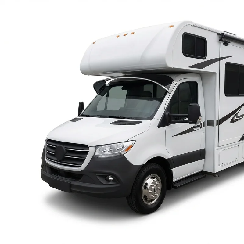 Tinted Acrylic Windscreen Sunvisor for Forest River Sunseeker LE (2019 - 2022) - 1