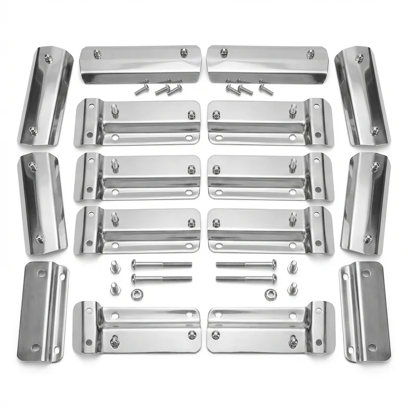 Stainless Steel Mounting Bracket Kit for Freightliner eCascadia (2023 - 2025) - 1