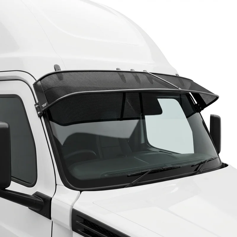 Premium Mesh Windscreen Sunvisor for Freightliner eCascadia (2023 - 2025) - 1