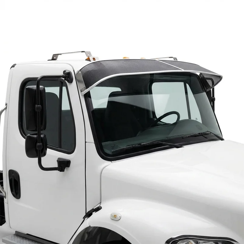 Premium Mesh Windscreen Sunvisor for Freightliner FL360 (2019 - 2020) - 1