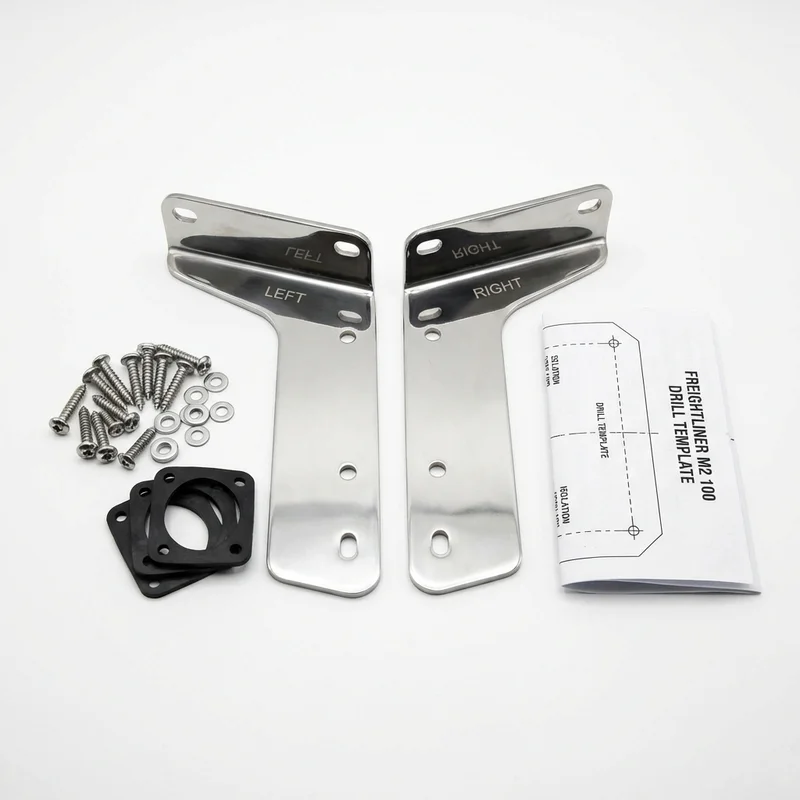 Stainless Steel Mounting Bracket Kit for Freightliner M2 100 (2002 - 2010) - 1