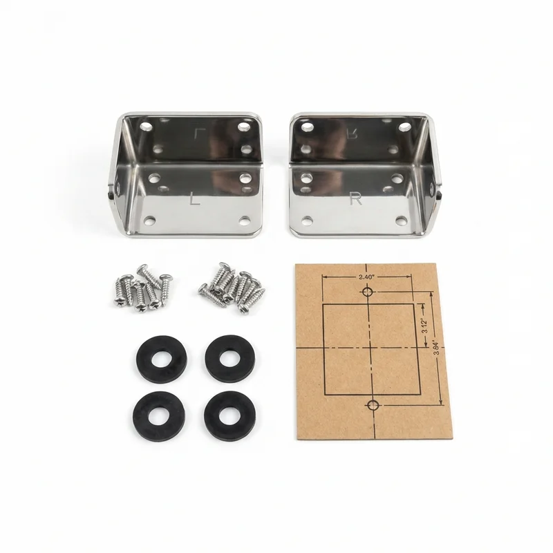 Stainless Steel Mounting Bracket Kit for Freightliner MB70 (1992 - 1995) - 1