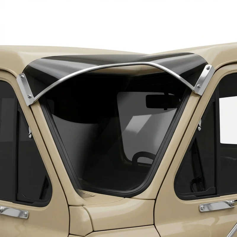 บังแดดกระจกหน้าอะคริลิกสีชา สำหรับ GMC Brigadier (1981 - 1988) - 1