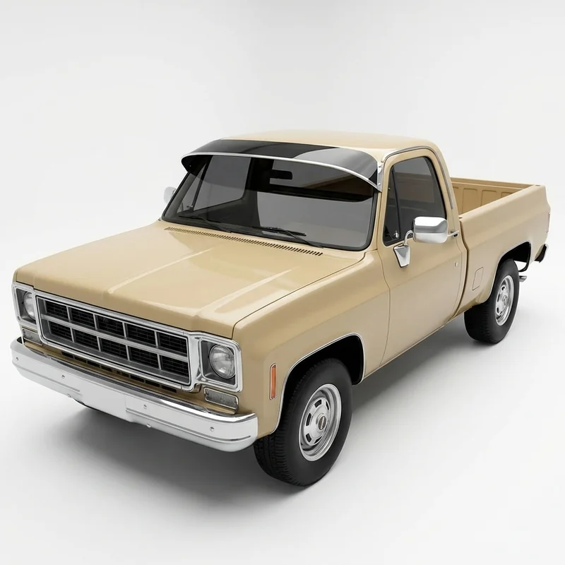 Tinted Acrylic Windscreen Sunvisor for GMC C15 (1975 - 1978) - 1