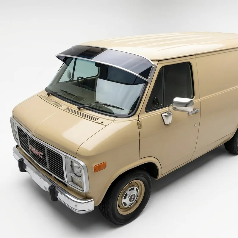 Getönte Acryl-Sonnenschutzblende für GMC G35/G3500 Van (1970 - 1974) - 1