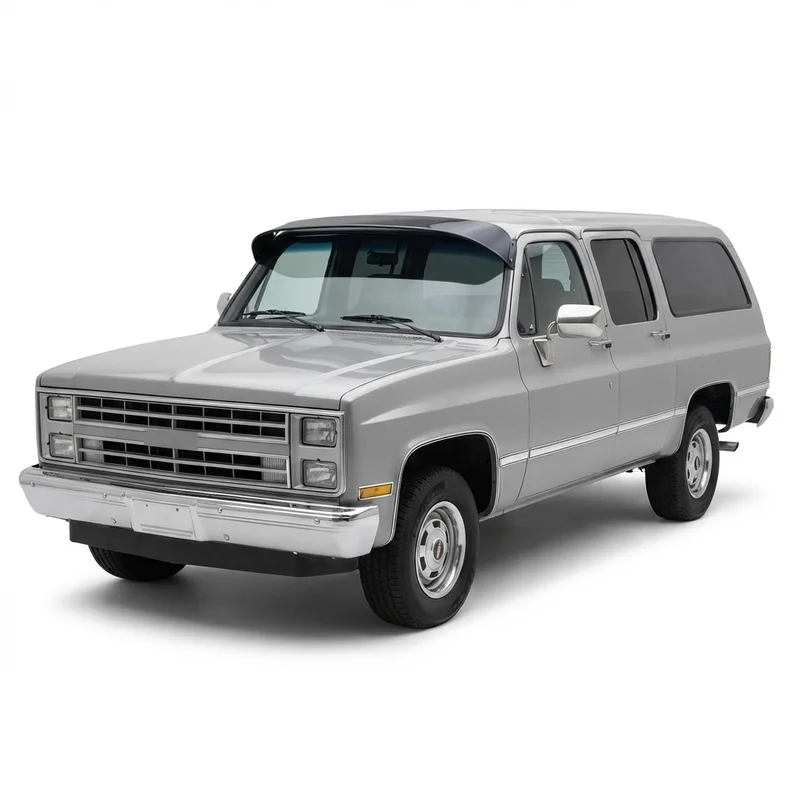 Tinted Acrylic Windscreen Sunvisor for GMC K1500 Suburban (1979 - 1999) - 1