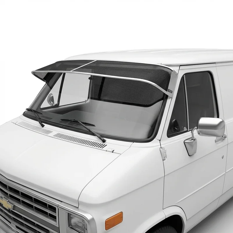 Premium Mesh-Sonnenschutzblende für GMC P25/P2500 Van (1970 - 1974) - 1