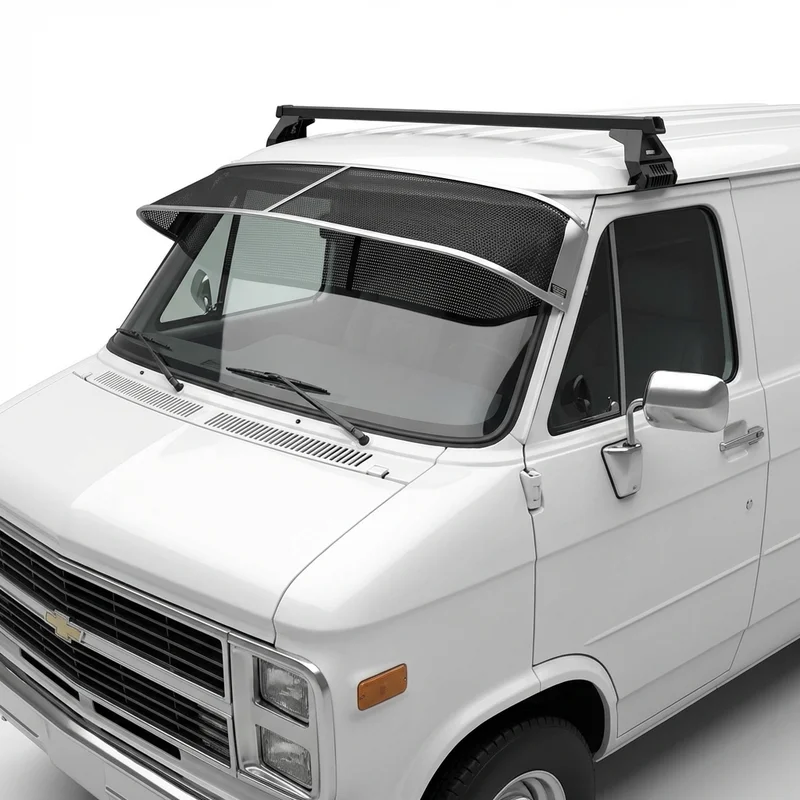 Premium Mesh-Sonnenschutzblende für GMC P35/P3500 Van (1970 - 1974) - 1