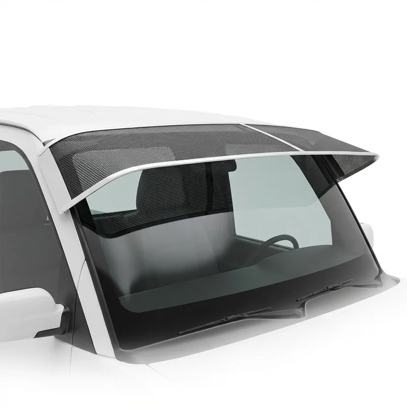 บังแดดกระจกหน้าแบบตาข่ายพรีเมียม สำหรับ GMC P4500 (1979 - 1990) - 1