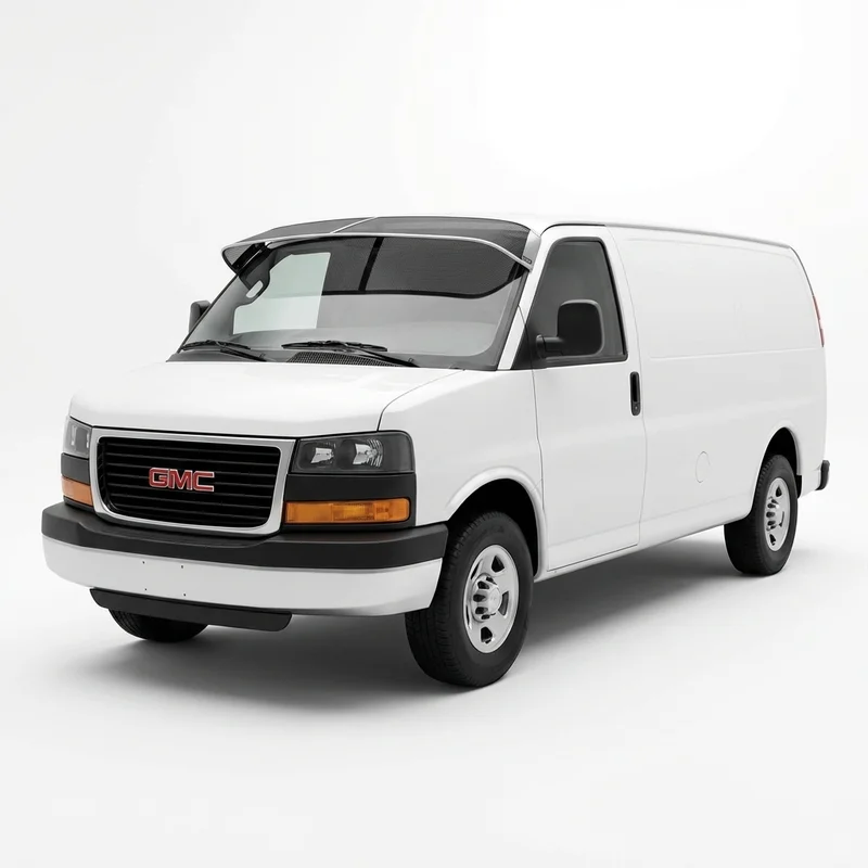 Premium Mesh Windscreen Sunvisor for GMC Savana 1500 (1996 - 2014) - 1