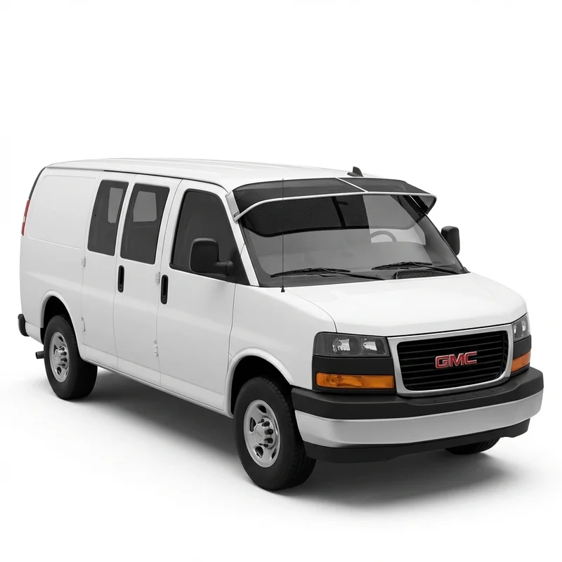 Premium Mesh-Solskærm til Forrude til GMC Savana 3500 (1996 - 2025) - 1