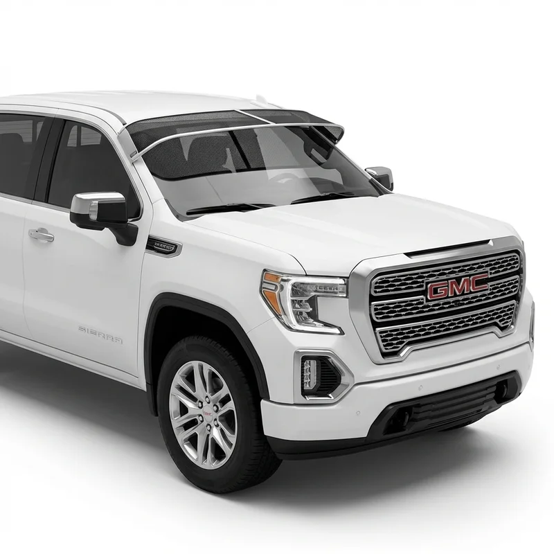 Premium Mesh Windscreen Sunvisor for GMC Sierra 1500 Limited (2019 - 2022) - 1