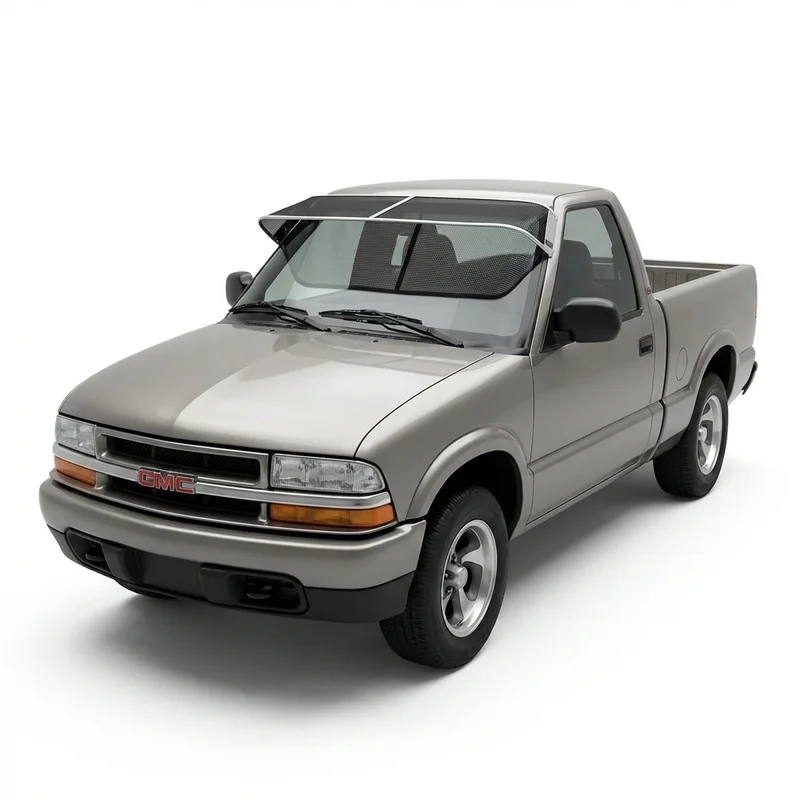 บังแดดกระจกหน้าแบบตาข่ายพรีเมียม สำหรับ GMC Sonoma (1991 - 2004) - 1