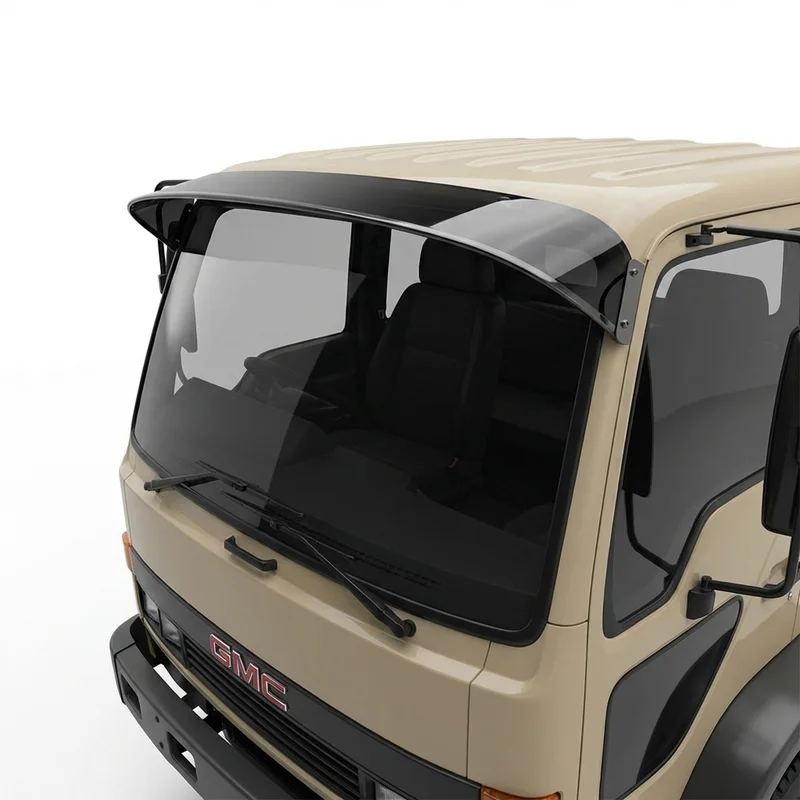 Tinted Acrylic Windscreen Sunvisor for GMC W5500 Forward (1988 - 2010) - 1