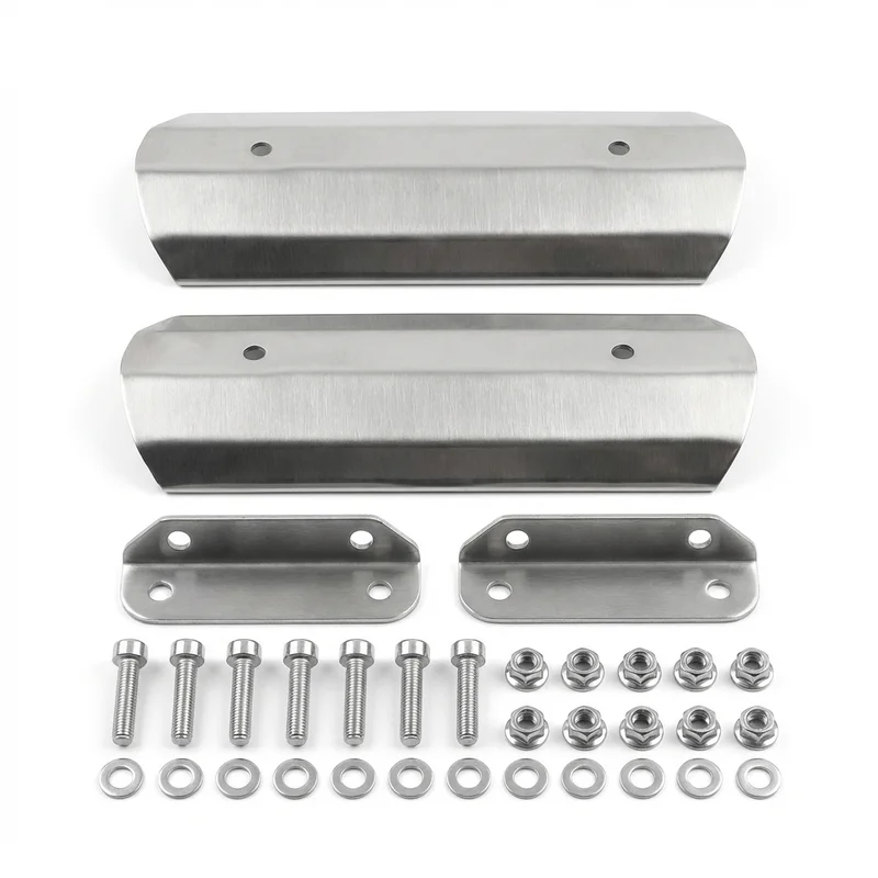 Stainless Steel Mounting Bracket Kit for GMC W5500HD Forward (2004 - 2009) - 1