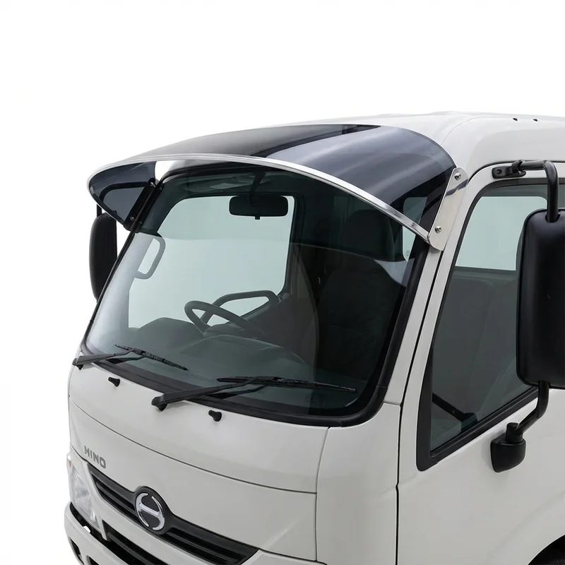 Tinted Acrylic Windscreen Sunvisor for Hino 155 (2012 - 2020) - 1