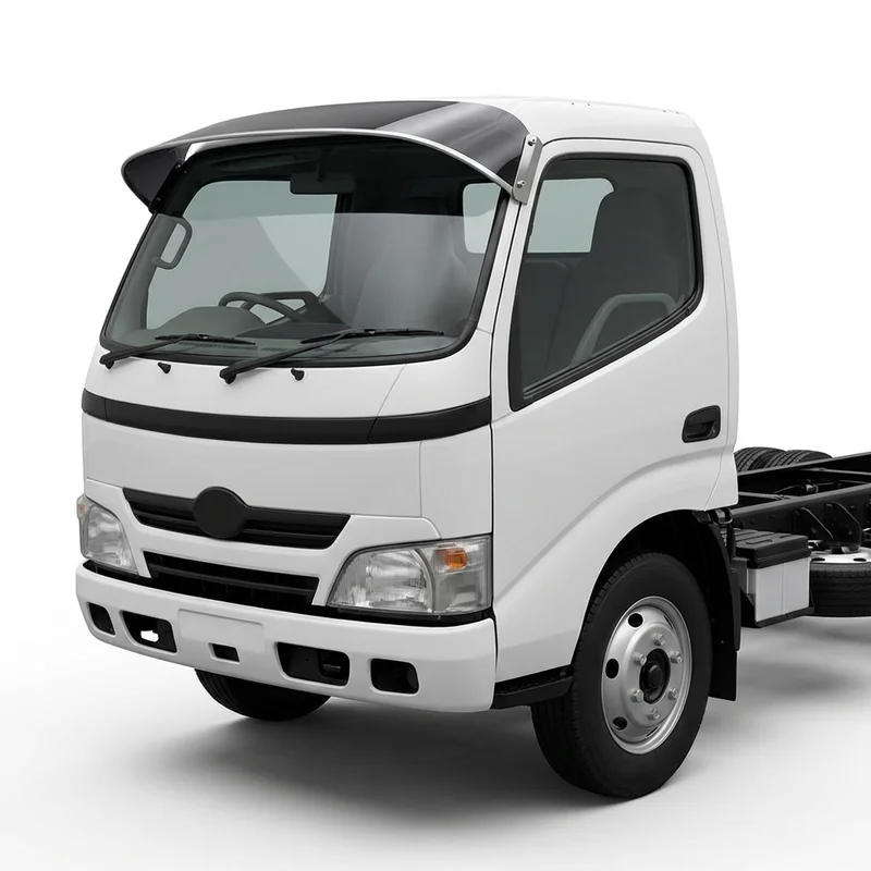 Tinted Acrylic Windscreen Sunvisor for Hino 185 (2005 - 2010) - 1