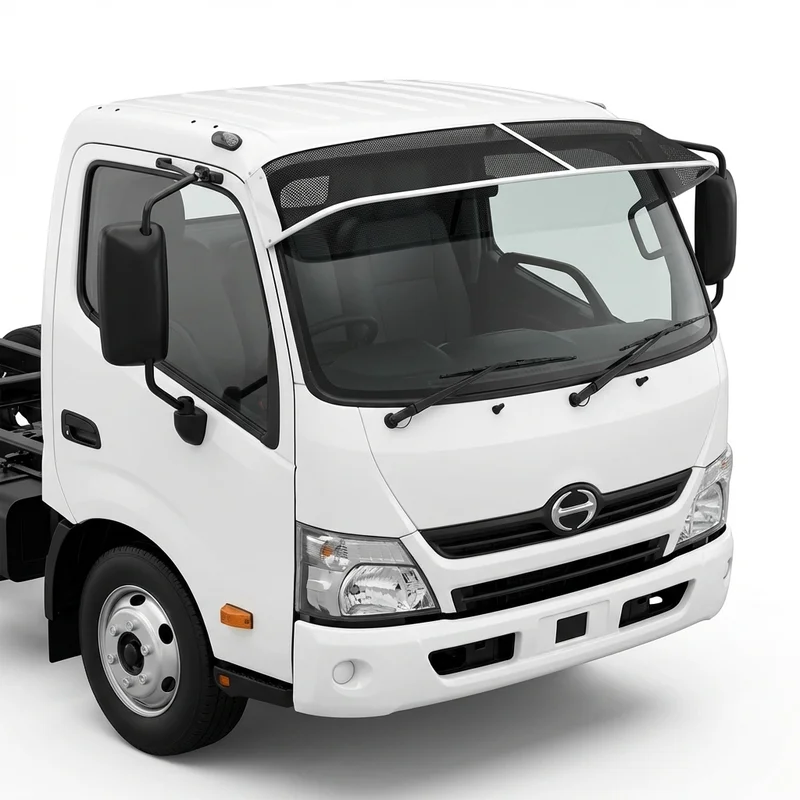 Premium Mesh Windscreen Sunvisor for Hino 195 (2012 - 2020) - 1