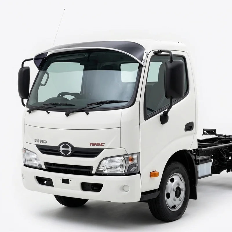 Tinted Acrylic Windscreen Sunvisor for Hino 195DC (2014 - 2014) - 1