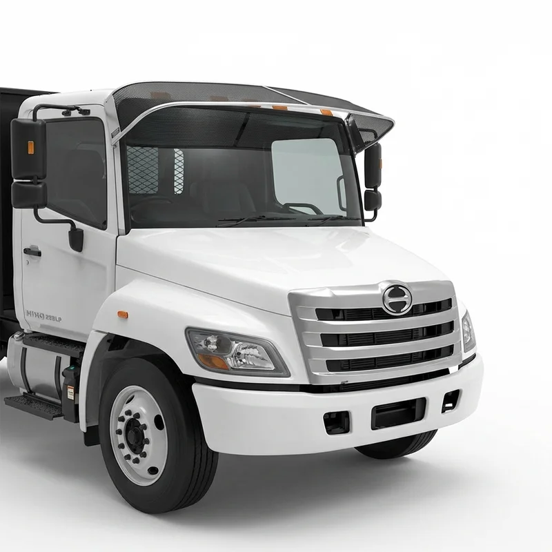 Premium Mesh Windscreen Sunvisor for Hino 258LP (2006 - 2014) - 1