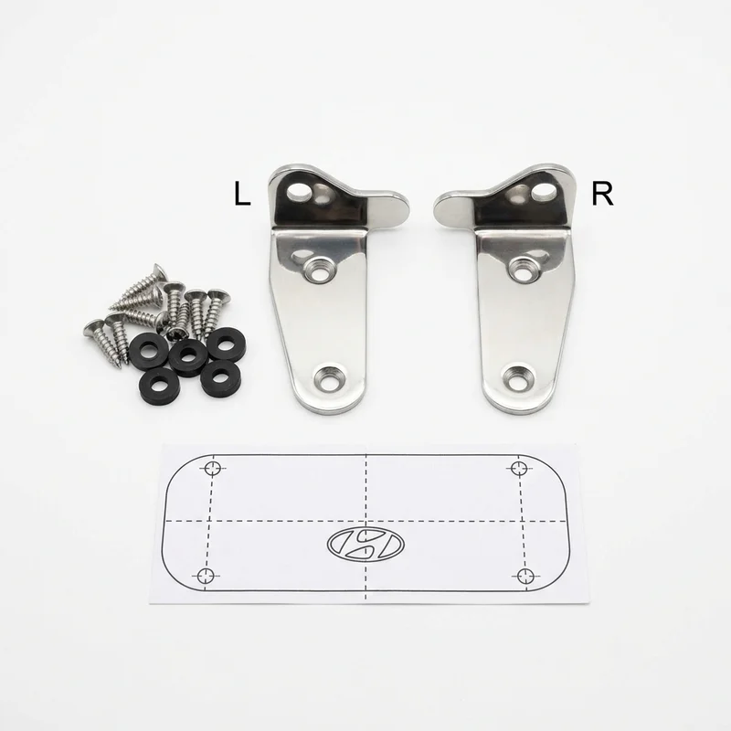 Stainless Steel Mounting Bracket Kit for Hyundai Tiburon (1997 - 2008) - 1