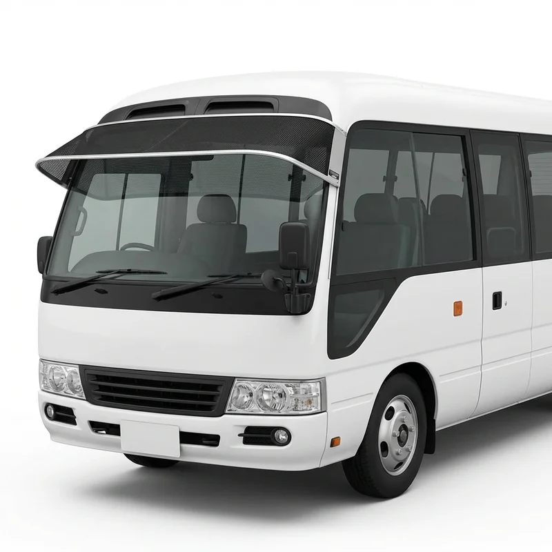 Premium Mesh Windscreen Sunvisor for IC Corporation AC Commercial Bus (2012 - 2016) - 1