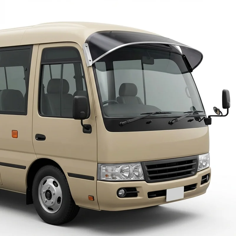 Tinted Acrylic Windscreen Sunvisor for IC Corporation AC Commercial Bus (2012 - 2016) - 1