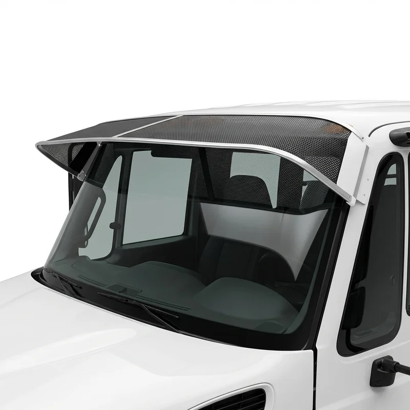 Premium Mesh Windscreen Sunvisor for IC Corporation BE School Bus (2008 - 2015) - 1