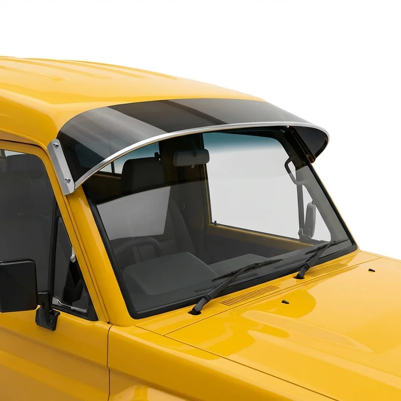 Tinted Acrylic Windscreen Sunvisor for IC Corporation CE School Bus (2003 - 2025) - 1